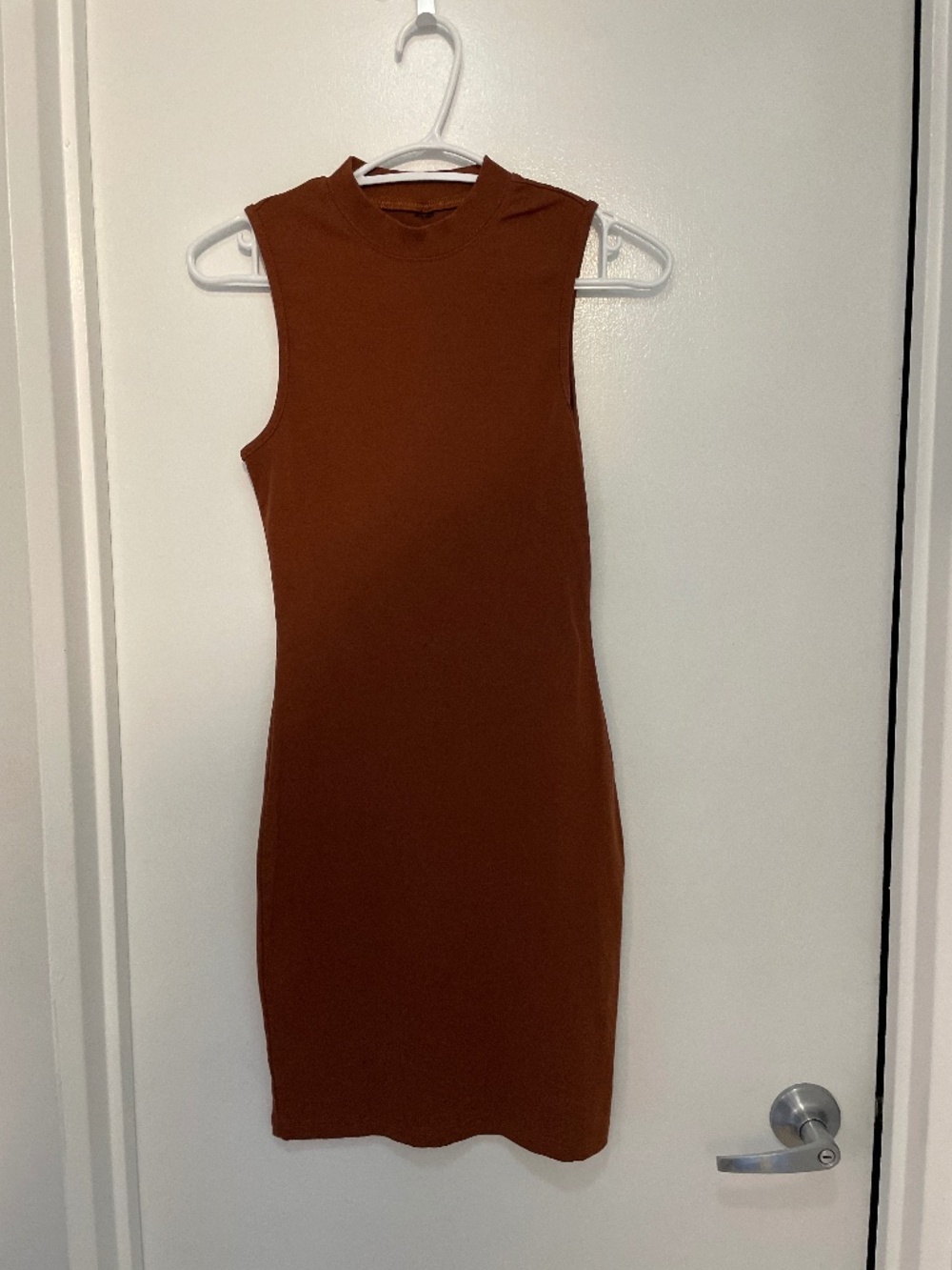 Tight brown dress